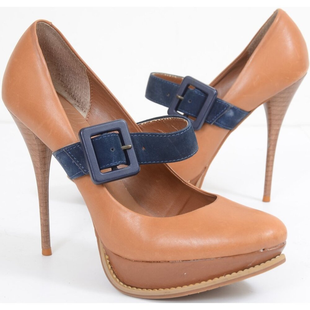 Lilly's Closet Size 8.5 Maryjane Two-Tone Pump Stiletto Heels Office Coquette